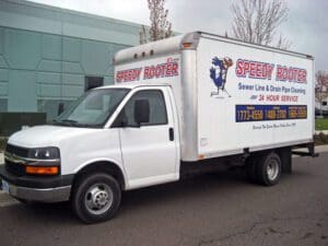 Speedy Rooter work van